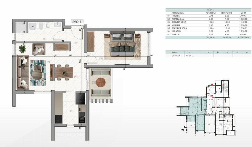 Квартира в Баре, Черногория, 44 м² - фото 3