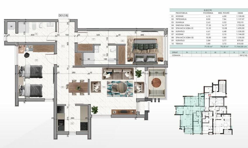 Квартира в Баре, Черногория, 44 м² - фото 8