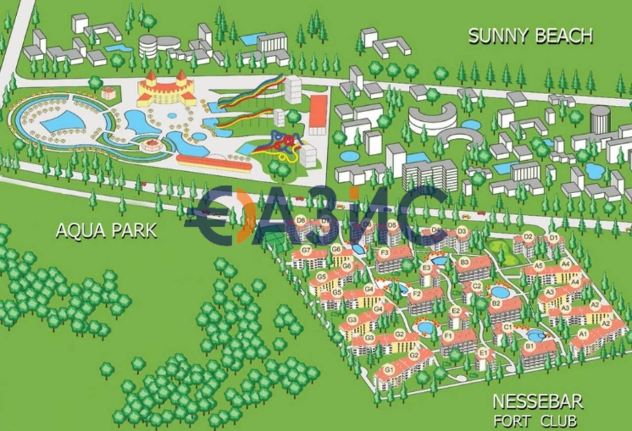 Апартаменты на Солнечном берегу, Болгария, 56 м² - фото 12