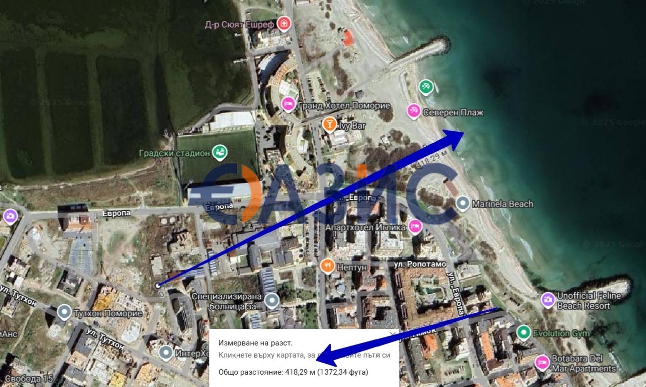 Апартаменты в Поморие, Болгария, 55.7 м² - фото 19