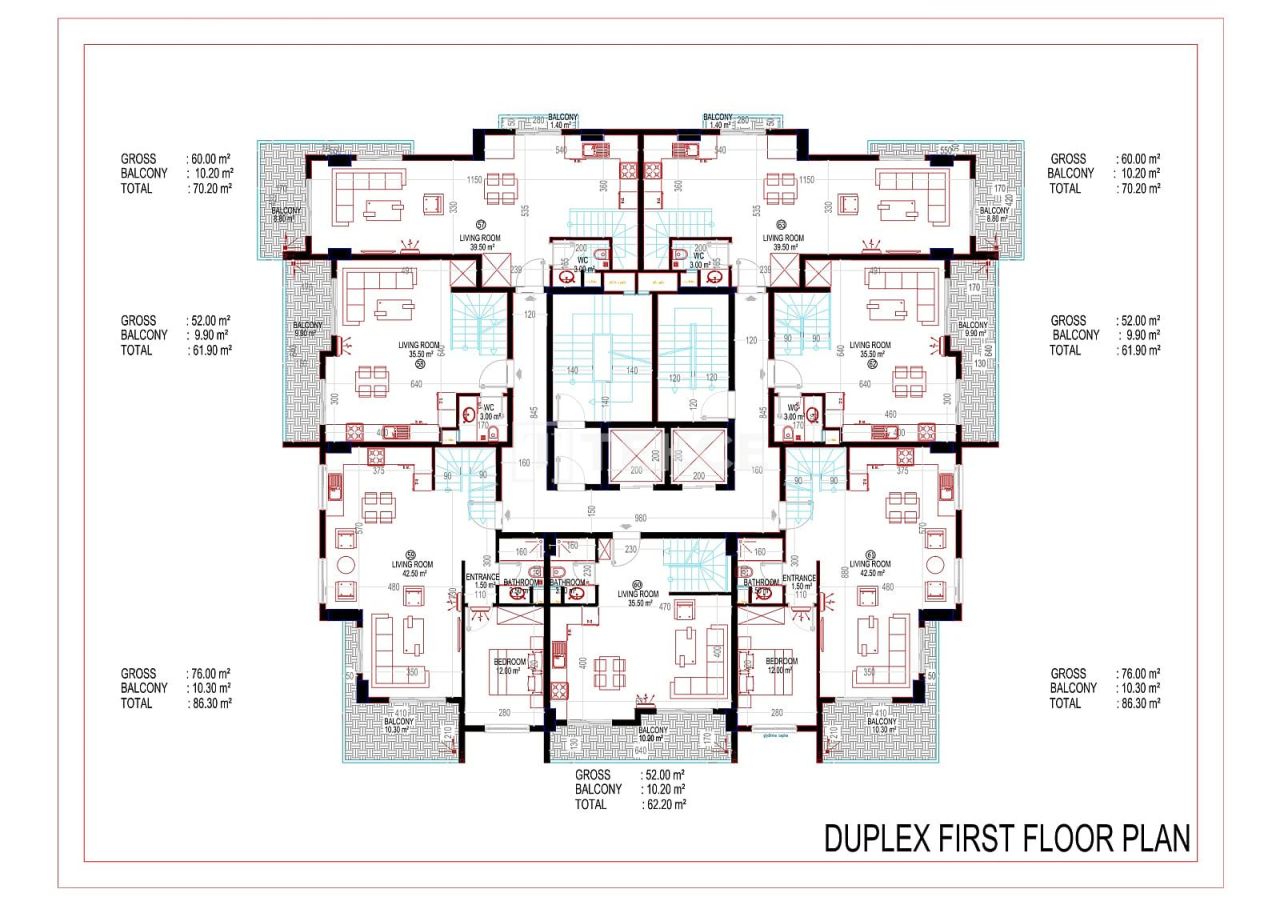 Апартаменты в Алании, Турция, 86 м² - фото 17