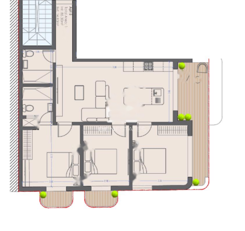 Квартира в Заббаре, Мальта, 100 м² - фото 1