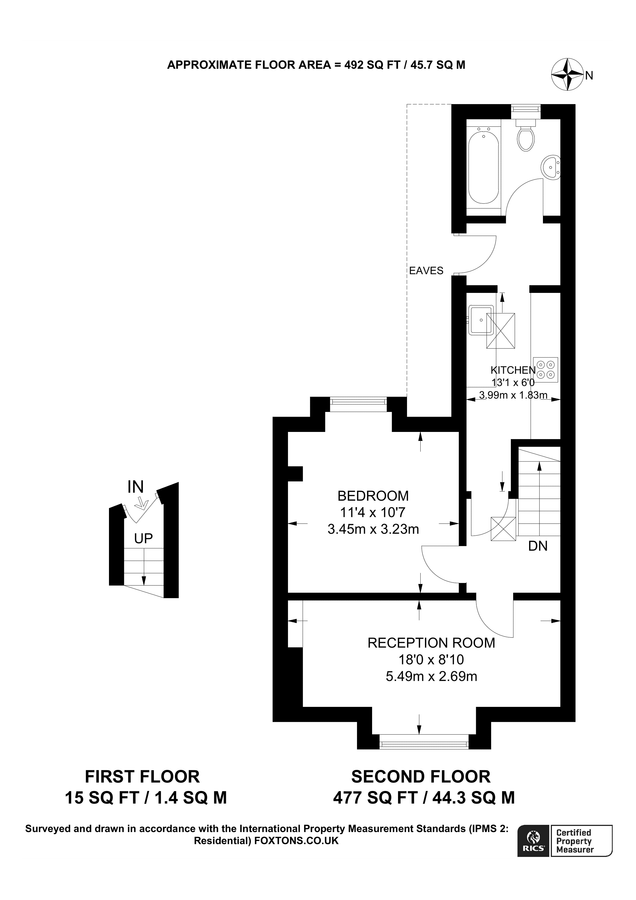 Квартира в Лондоне, Великобритания, 46 м² - фото 6