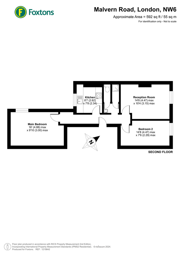 Квартира в Лондоне, Великобритания, 55 м² - фото 6