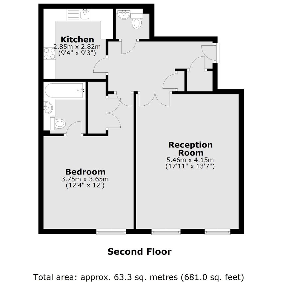 Квартира в Лондоне, Великобритания, 63 м² - фото 6