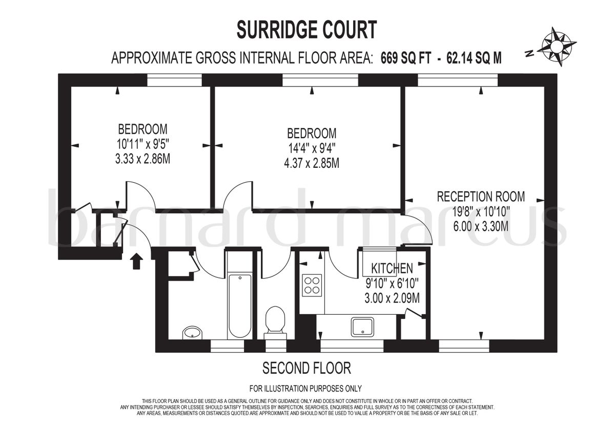 Квартира в Лондоне, Великобритания, 62 м² - фото 6