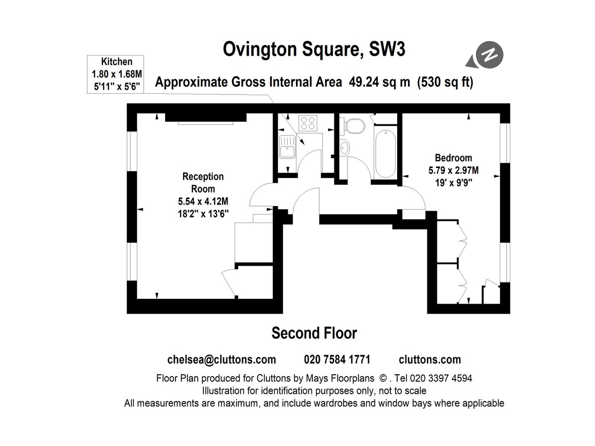 Квартира в Лондоне, Великобритания, 49 м² - фото 6