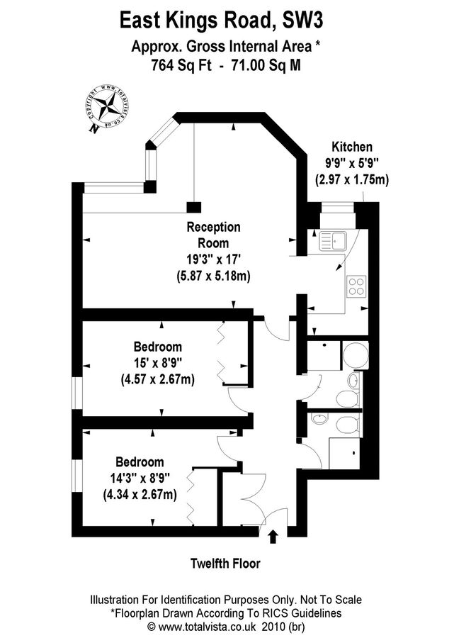 Квартира в Лондоне, Великобритания, 71 м² - фото 6
