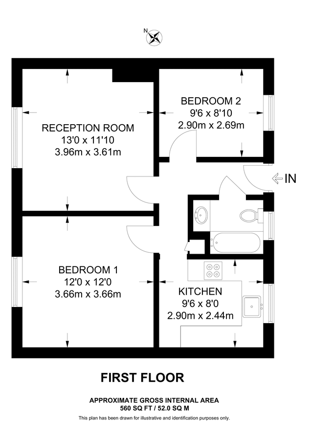 Квартира в Лондоне, Великобритания, 52 м² - фото 6