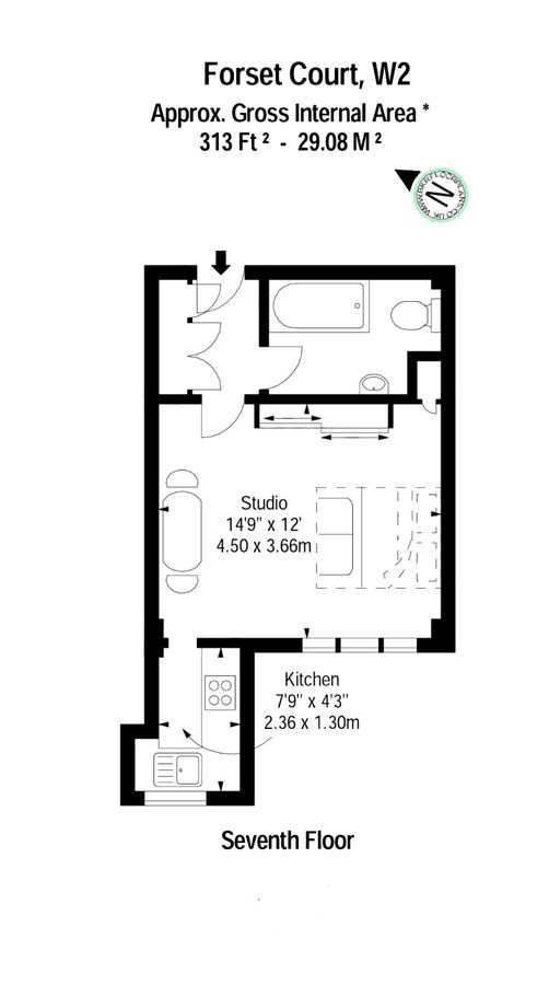 Квартира в Лондоне, Великобритания, 29 м² - фото 1