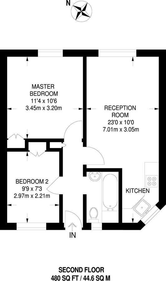 Квартира в Лондоне, Великобритания, 45 м² - фото 7