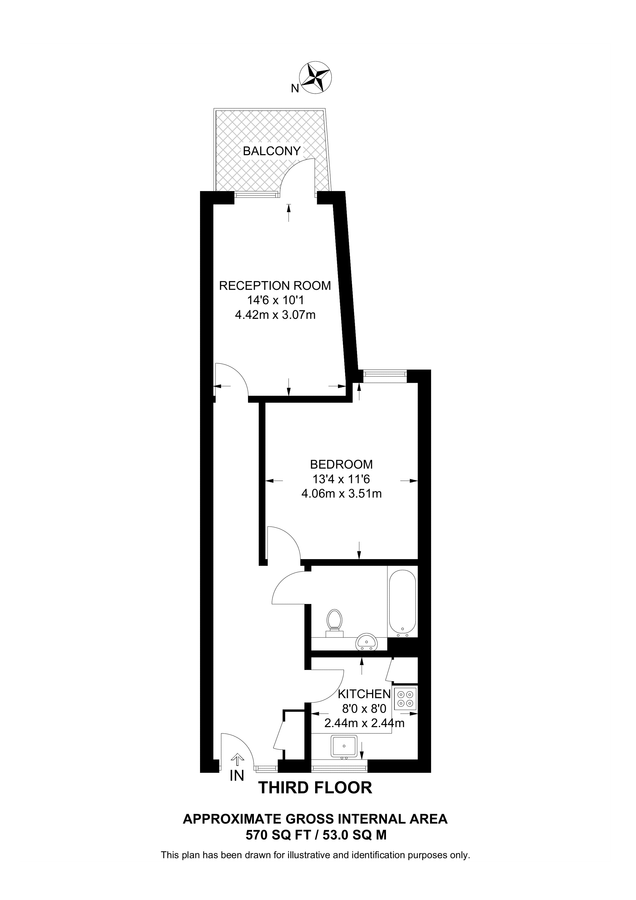 Квартира в Лондоне, Великобритания, 53 м² - фото 7