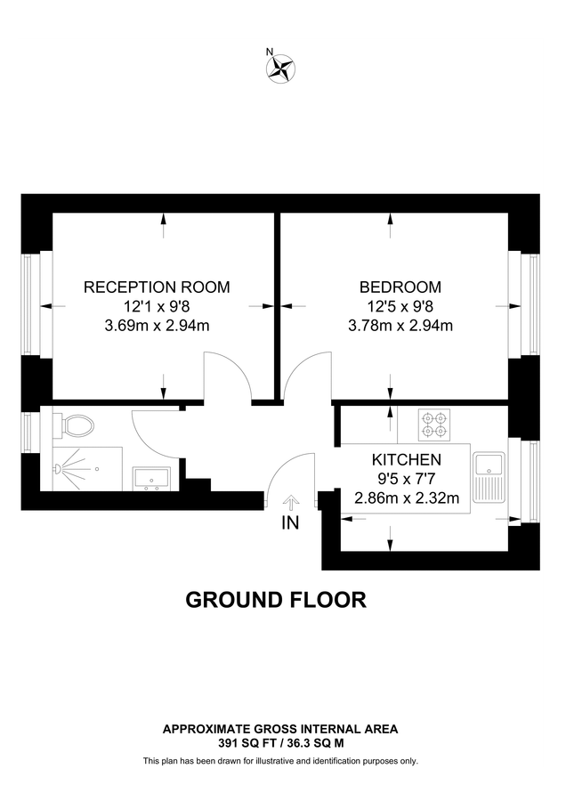 Квартира в Лондоне, Великобритания, 36 м² - фото 7