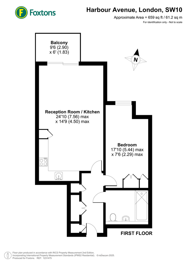 Квартира в Лондоне, Великобритания, 61 м² - фото 7