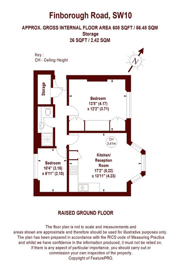 Квартира в Лондоне, Великобритания, 56 м² - фото 7