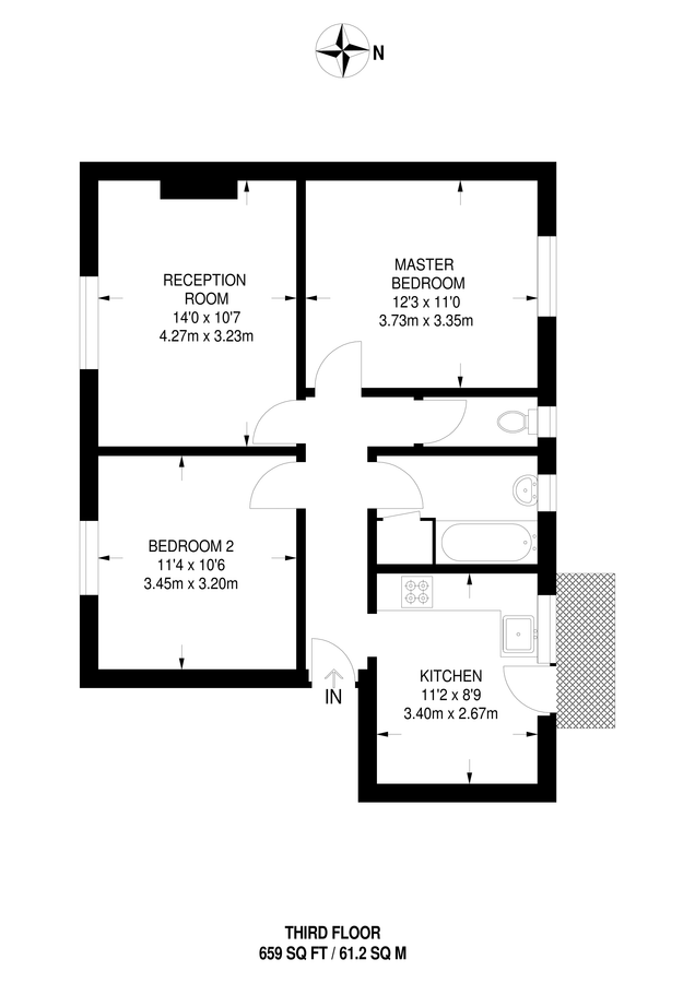 Квартира в Лондоне, Великобритания, 61 м² - фото 7