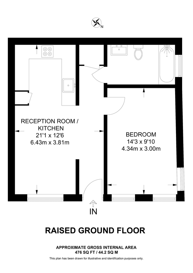 Квартира в Лондоне, Великобритания, 44 м² - фото 8