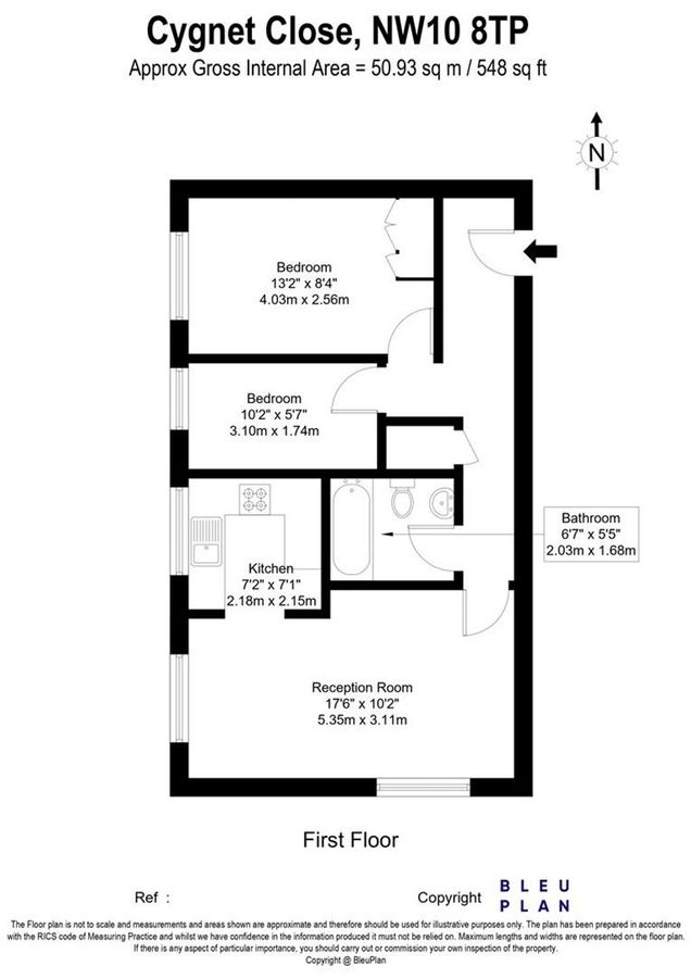 Квартира в Лондоне, Великобритания, 51 м² - фото 8