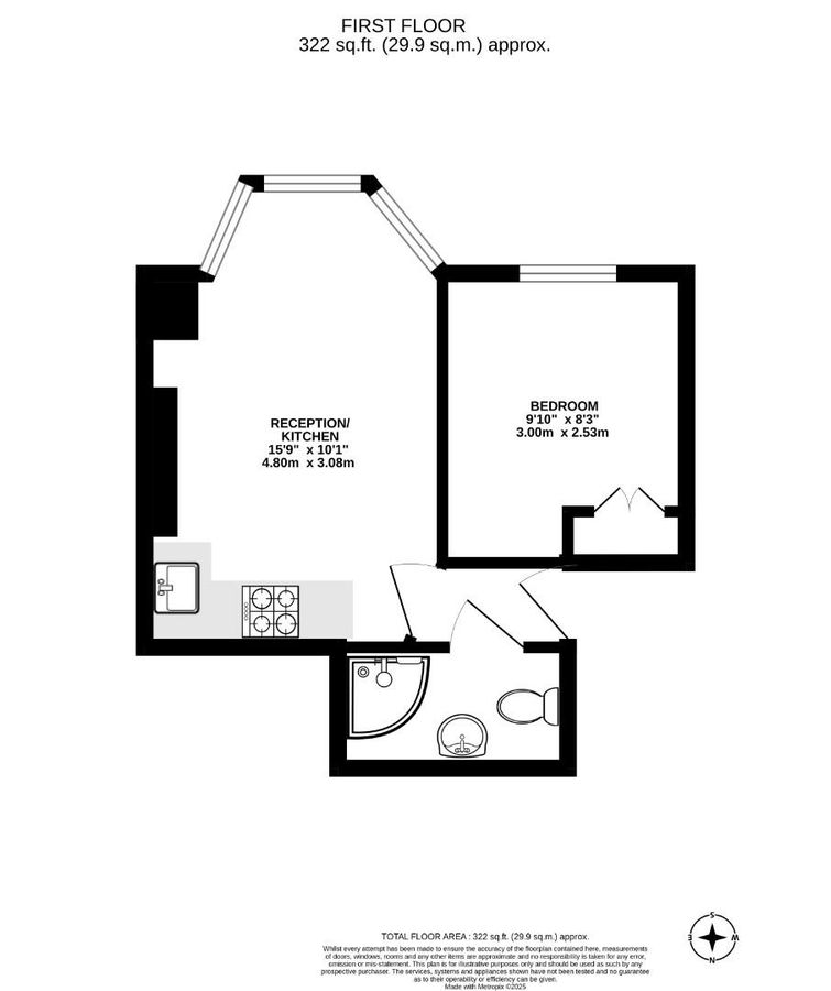 Квартира в Лондоне, Великобритания, 30 м² - фото 8