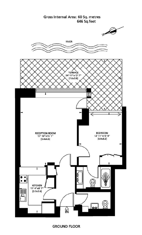 Квартира в Лондоне, Великобритания, 60 м² - фото 8