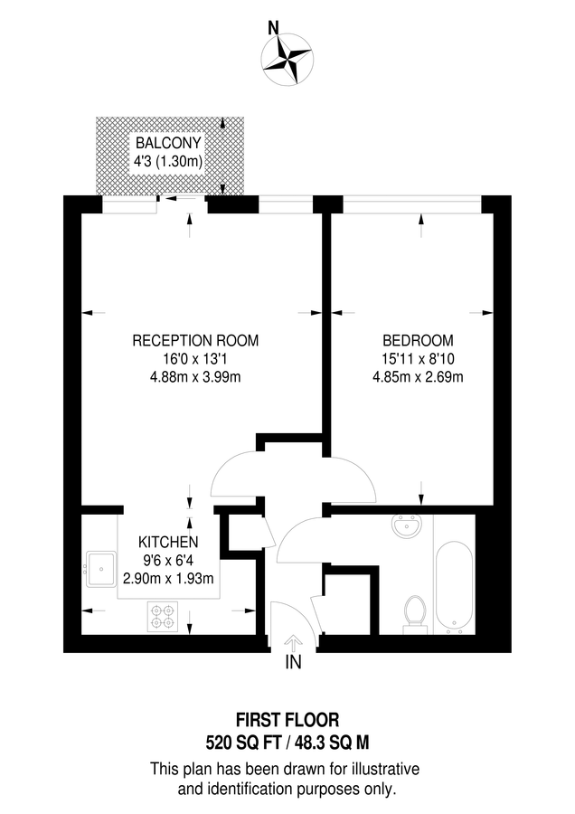 Квартира в Лондоне, Великобритания, 48 м² - фото 8