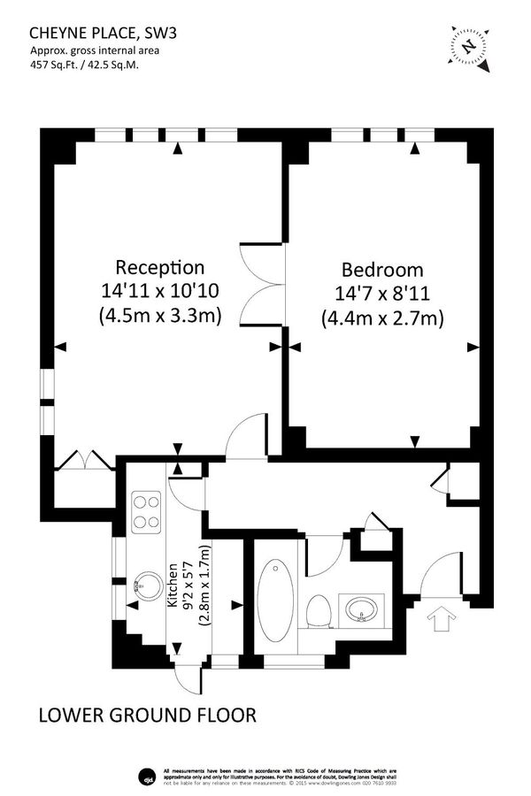 Квартира в Лондоне, Великобритания, 43 м² - фото 8