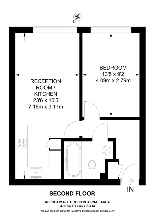 Квартира в Лондоне, Великобритания, 44 м² - фото 8