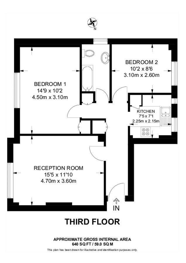Квартира в Лондоне, Великобритания, 60 м² - фото 8