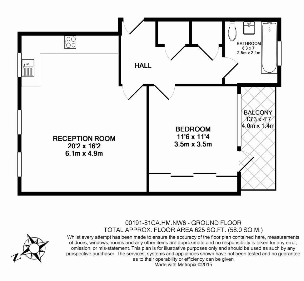 Квартира в Лондоне, Великобритания, 58 м² - фото 8