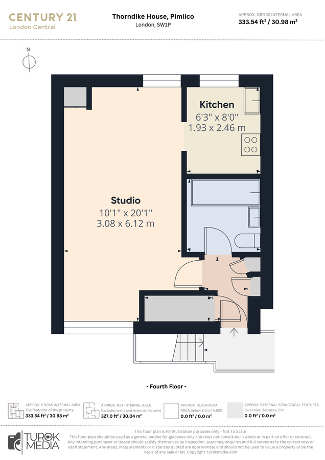 Квартира в Лондоне, Великобритания, 31 м² - фото 8