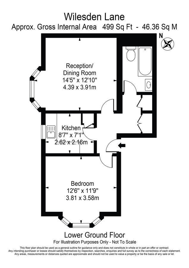 Квартира в Лондоне, Великобритания, 46 м² - фото 8