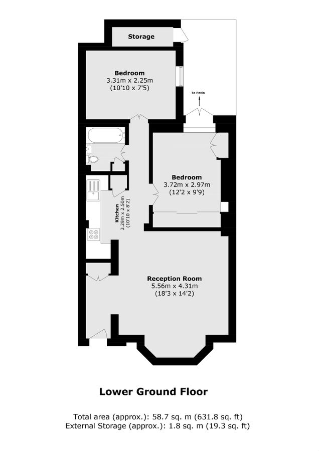 Квартира в Лондоне, Великобритания, 59 м² - фото 9