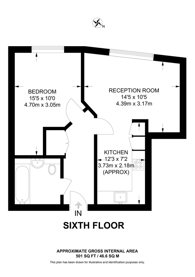 Квартира в Лондоне, Великобритания, 47 м² - фото 9