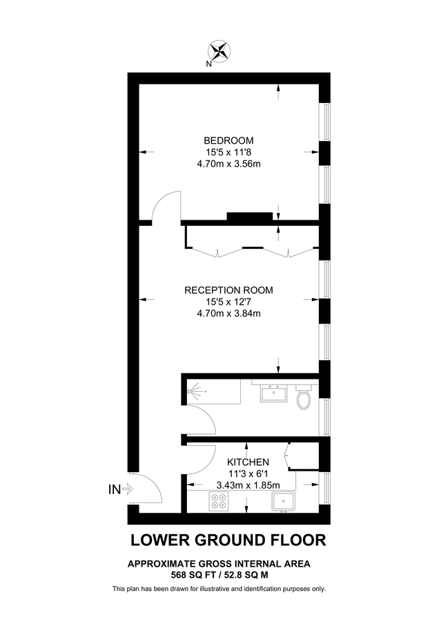 Квартира в Лондоне, Великобритания, 53 м² - фото 9