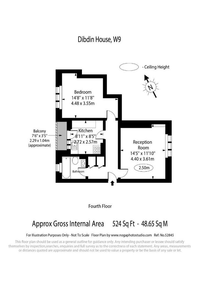 Квартира в Лондоне, Великобритания, 49 м² - фото 9
