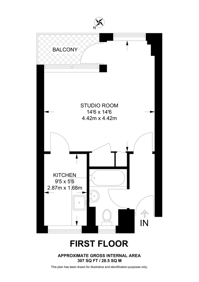 Квартира в Лондоне, Великобритания, 29 м² - фото 9