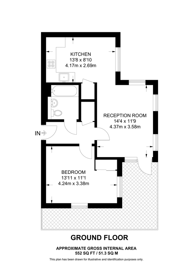Квартира в Лондоне, Великобритания, 51 м² - фото 9