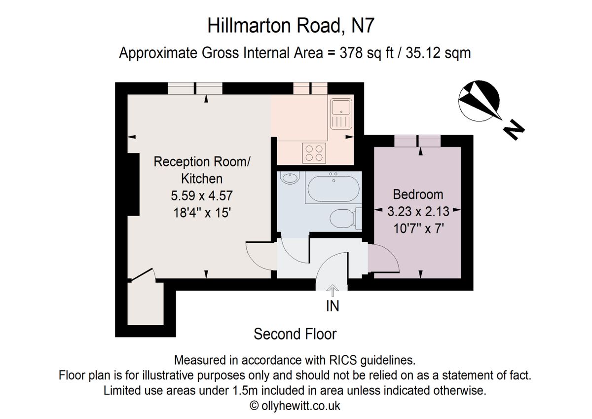 Квартира в Лондоне, Великобритания, 35 м² - фото 9