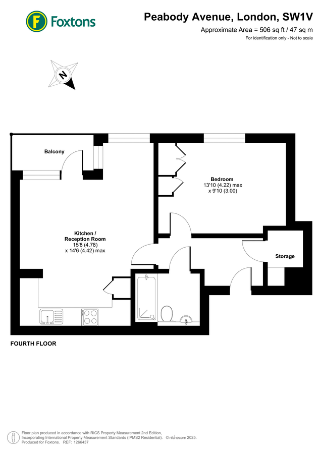 Квартира в Лондоне, Великобритания, 47 м² - фото 9