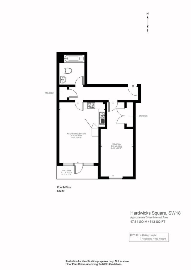 Квартира в Лондоне, Великобритания, 48 м² - фото 9