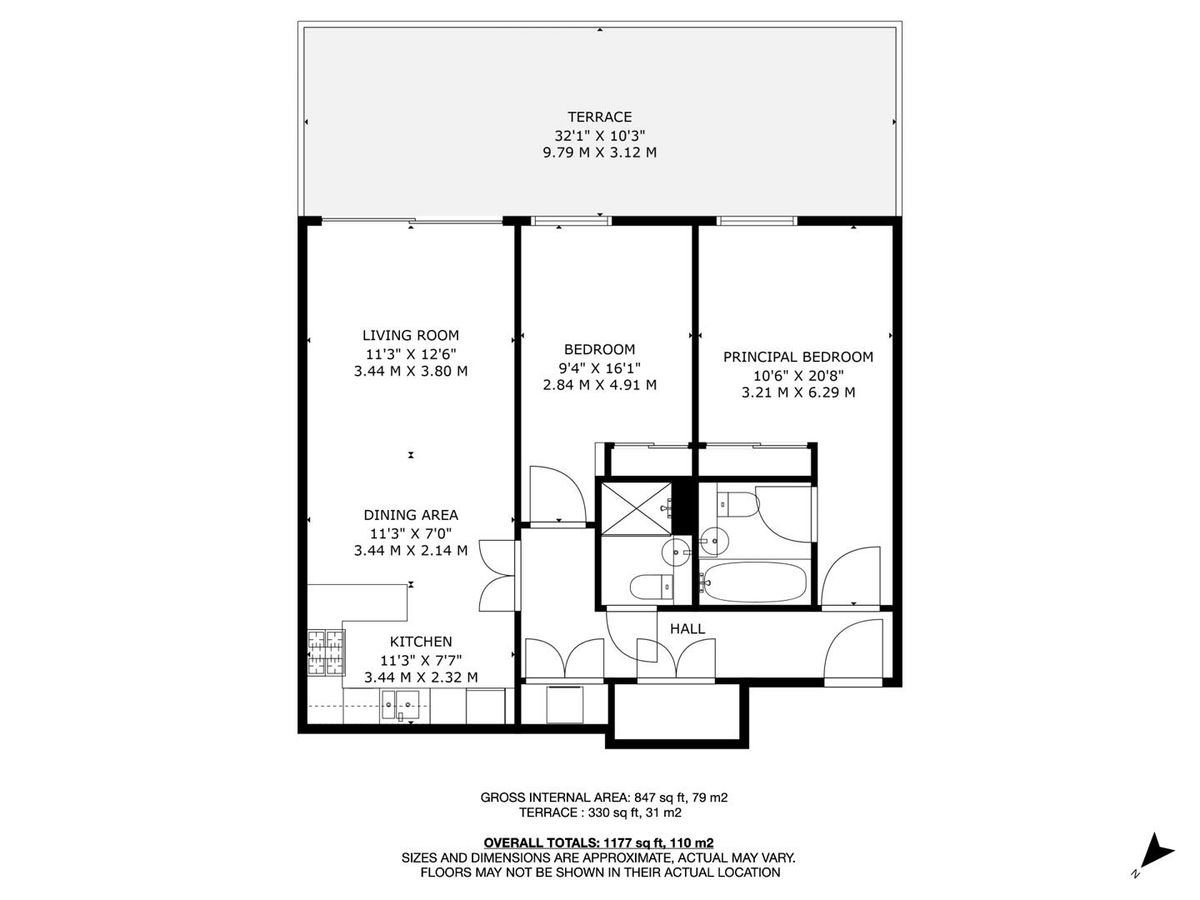 Квартира в Лондоне, Великобритания, 79 м² - фото 9