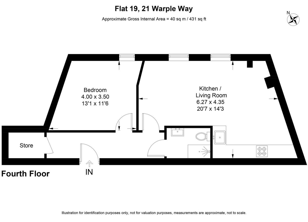 Квартира в Лондоне, Великобритания, 40 м² - фото 9