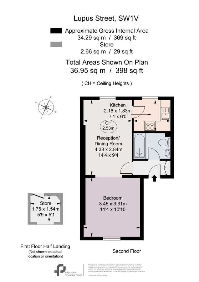 Квартира в Лондоне, Великобритания, 37 м² - фото 9