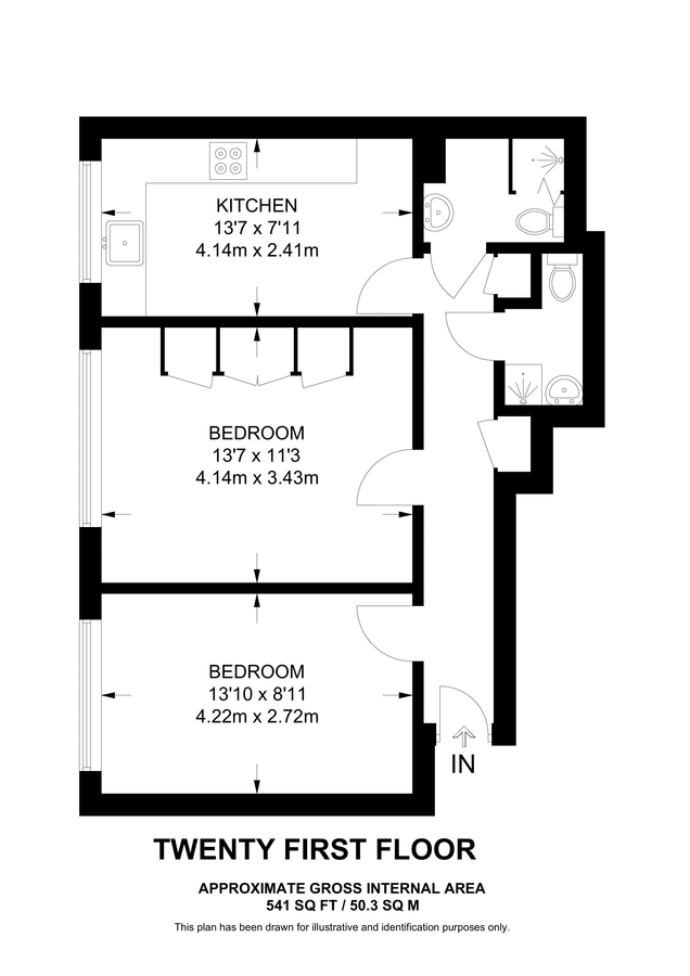 Квартира в Лондоне, Великобритания, 50 м² - фото 9