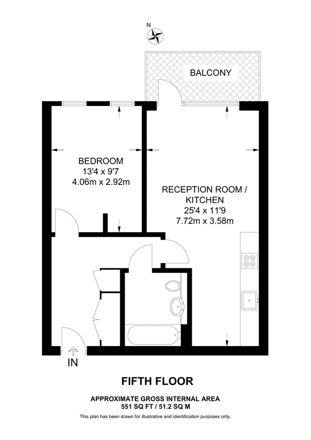 Квартира в Лондоне, Великобритания, 51 м² - фото 9