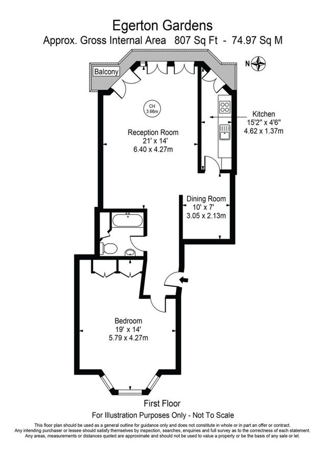 Квартира в Лондоне, Великобритания, 75 м² - фото 9