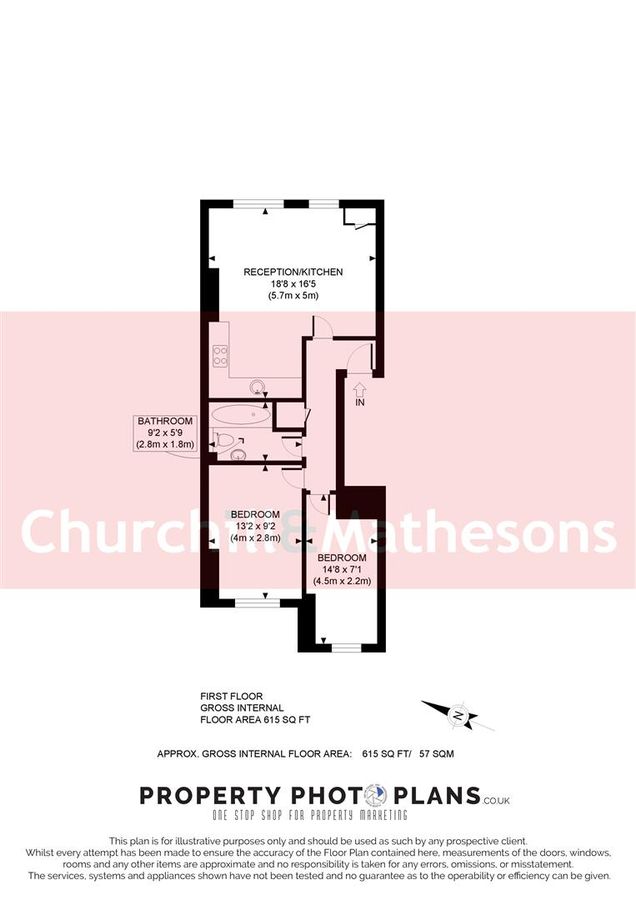 Квартира в Лондоне, Великобритания, 57 м² - фото 9