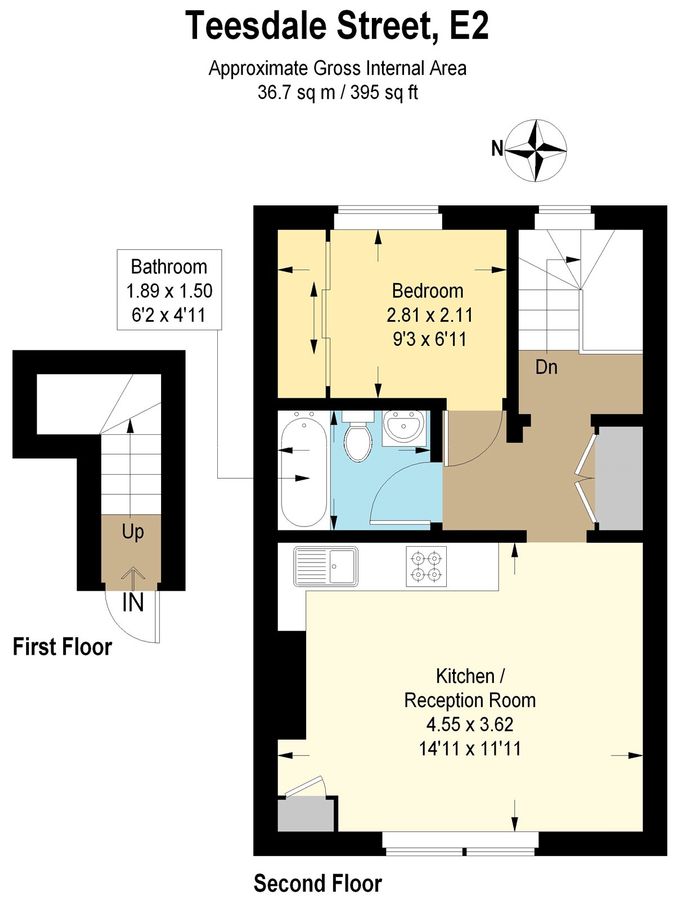 Квартира в Лондоне, Великобритания, 37 м² - фото 9