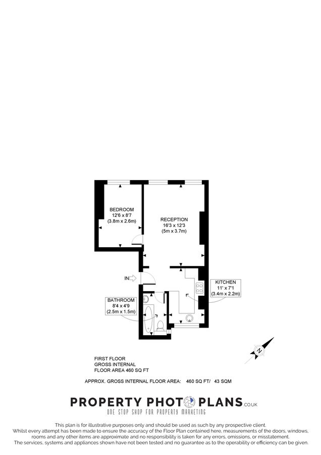Квартира в Лондоне, Великобритания, 43 м² - фото 9