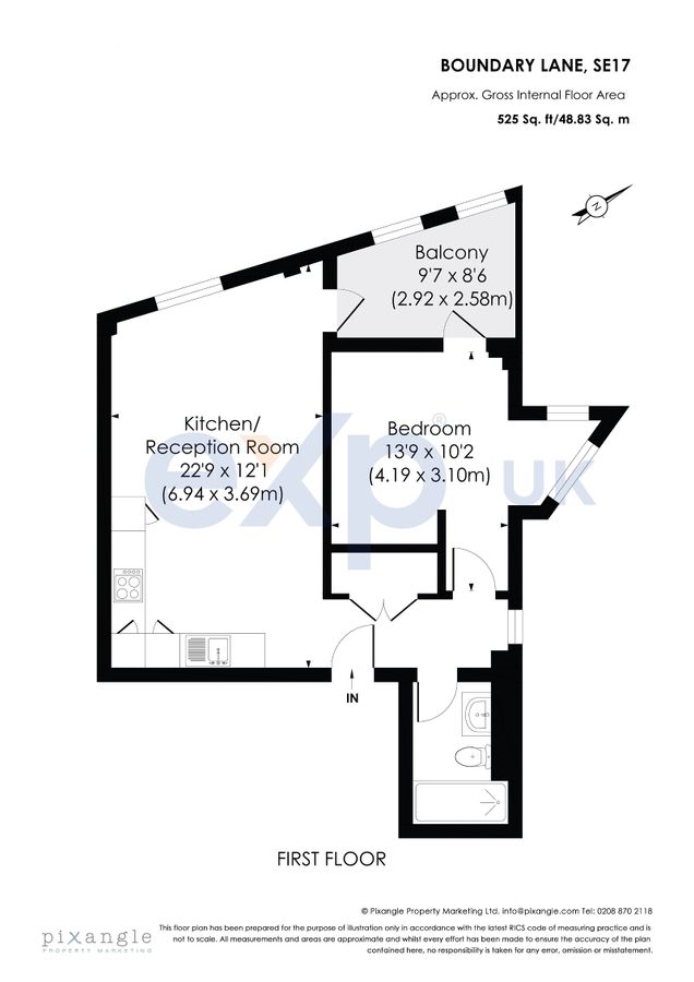 Квартира в Лондоне, Великобритания, 49 м² - фото 9